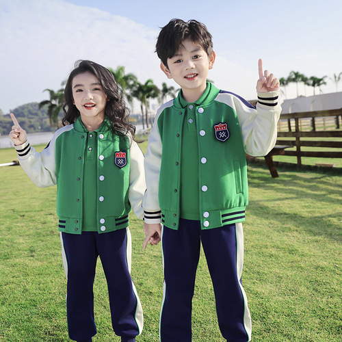 Primary school uniforms, spring and autumn suits, British style three-piece suits, children's class uniforms, baseball uniforms, kindergarten uniforms, spring and autumn uniforms