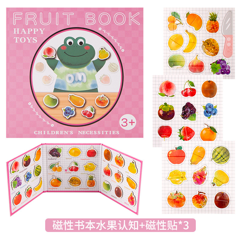 Rompecabezas magnético infantil transfronterizo pegatinas magnéticas libro Letras matemáticas animales pinyin rompecabezas cognitivo educación temprana Stickman image 14