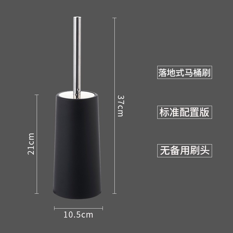 Acero inoxidable transfronterizo de mango largo cepillo de inodoro conector base de marco para limpieza doméstica cepillo de inodoro de inodoro de pelo suave cabeza de cepillo de inodoro