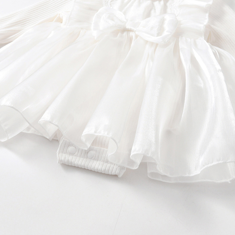 소녀의 봄과 가을 긴팔 퍼프 원피스  스타일러스 공주 봄 한국식  소녀 원피스 원피스