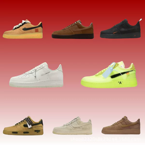 Putian Shoes Cross-Border High-Quality Air Force1 Classic Retro Versatile Comfortable Low-Top Casual Sneakers for Men and Women