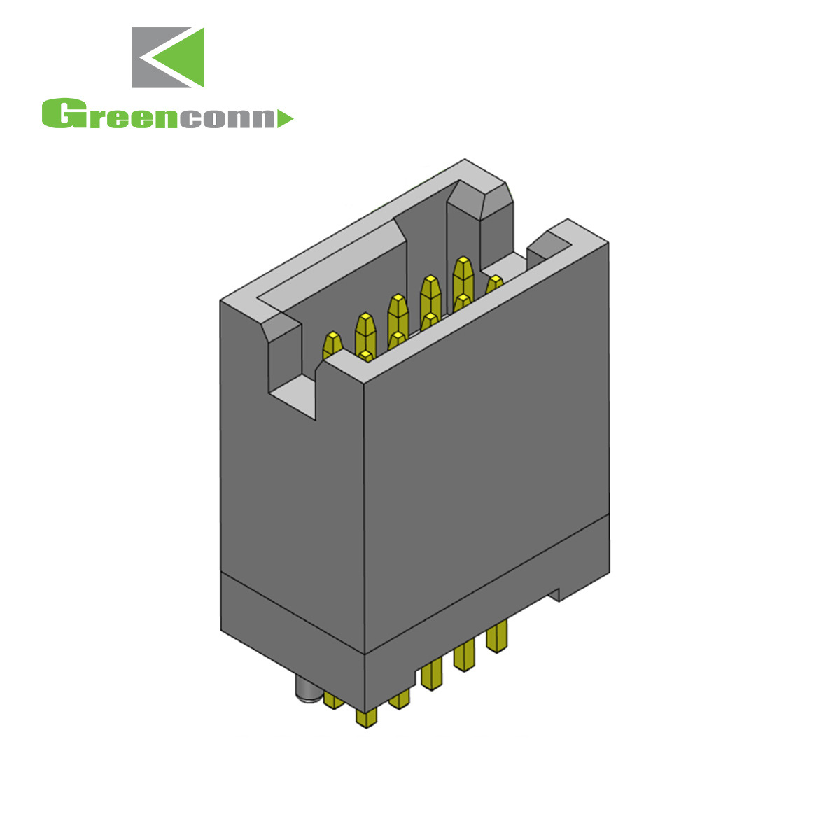 Greenconnl连接器框口连接器1.27间距5p-40p双排Box公头PCB连接器