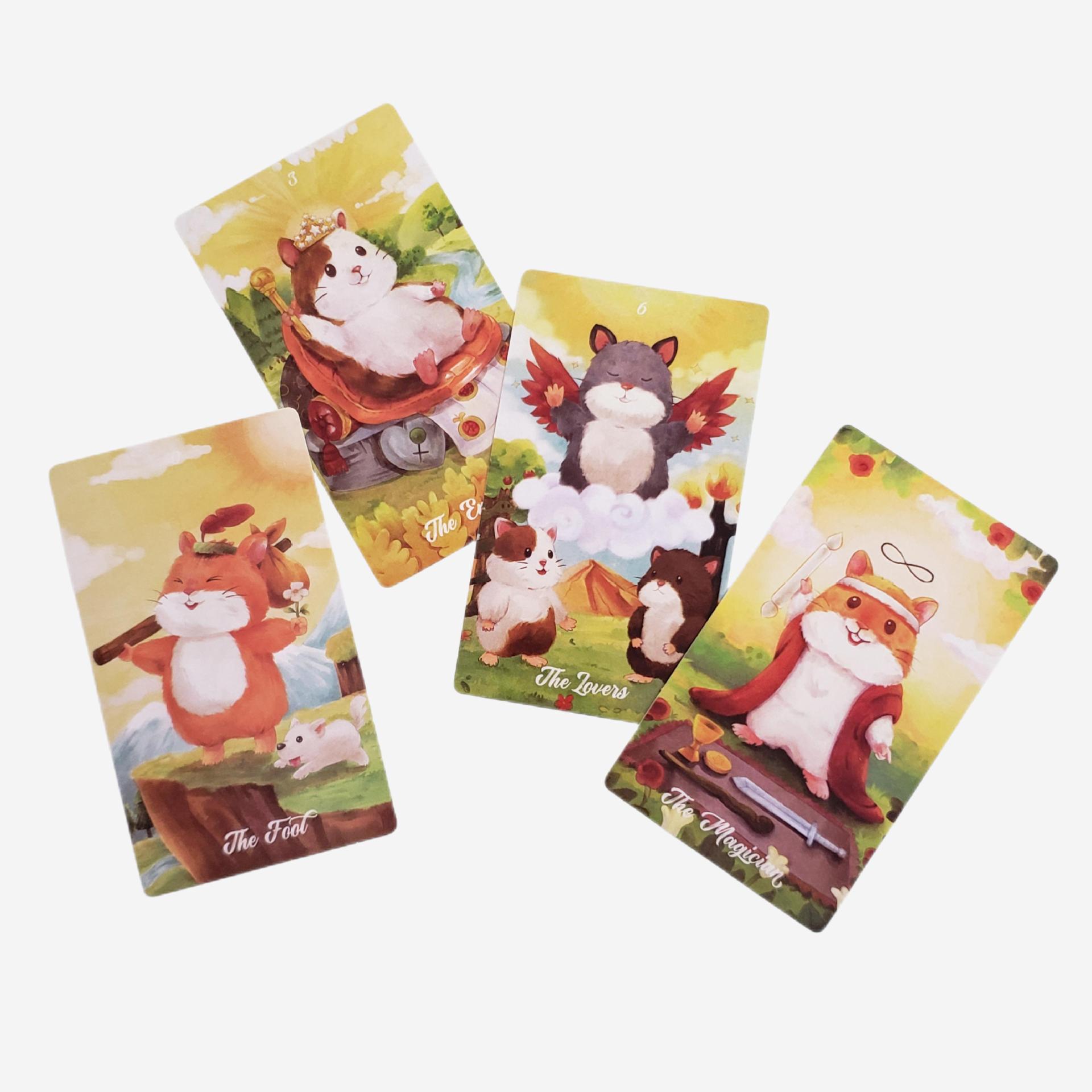 2023 New Model 12×7 Hams Little Hamster Tarot Board Leisure Game Cards Cross-Border Hot Item_voghion.com