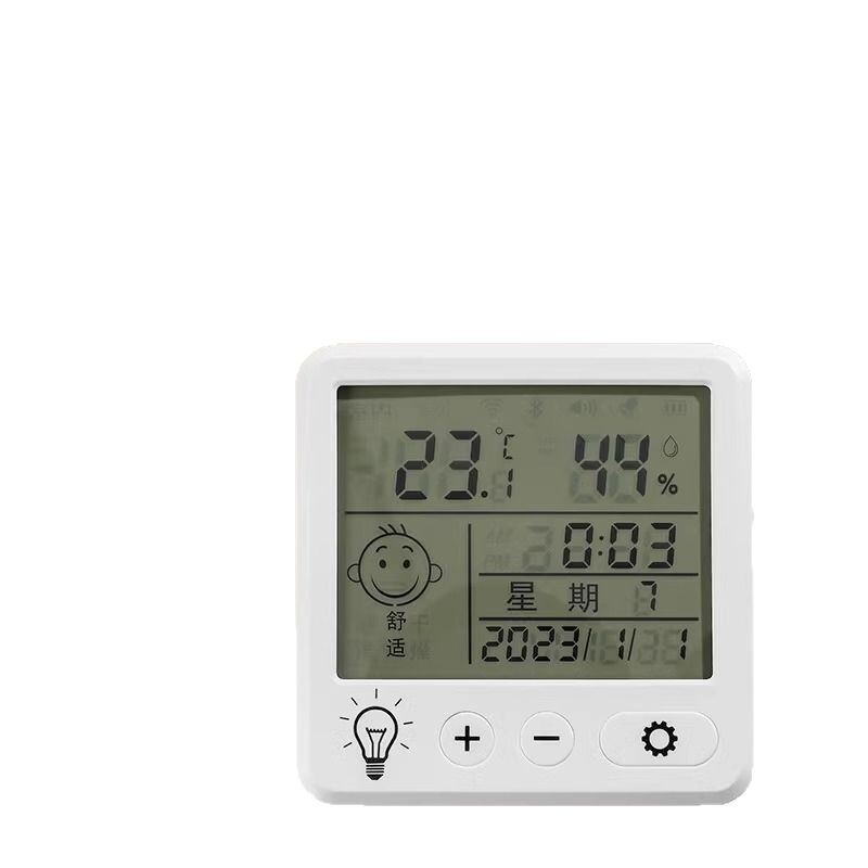 正確なデジタル表示温度計デスクトップ電子温度と湿度計目覚まし時計母親と赤ちゃんの家庭用壁掛け温度と湿度屋内と屋外|undefined