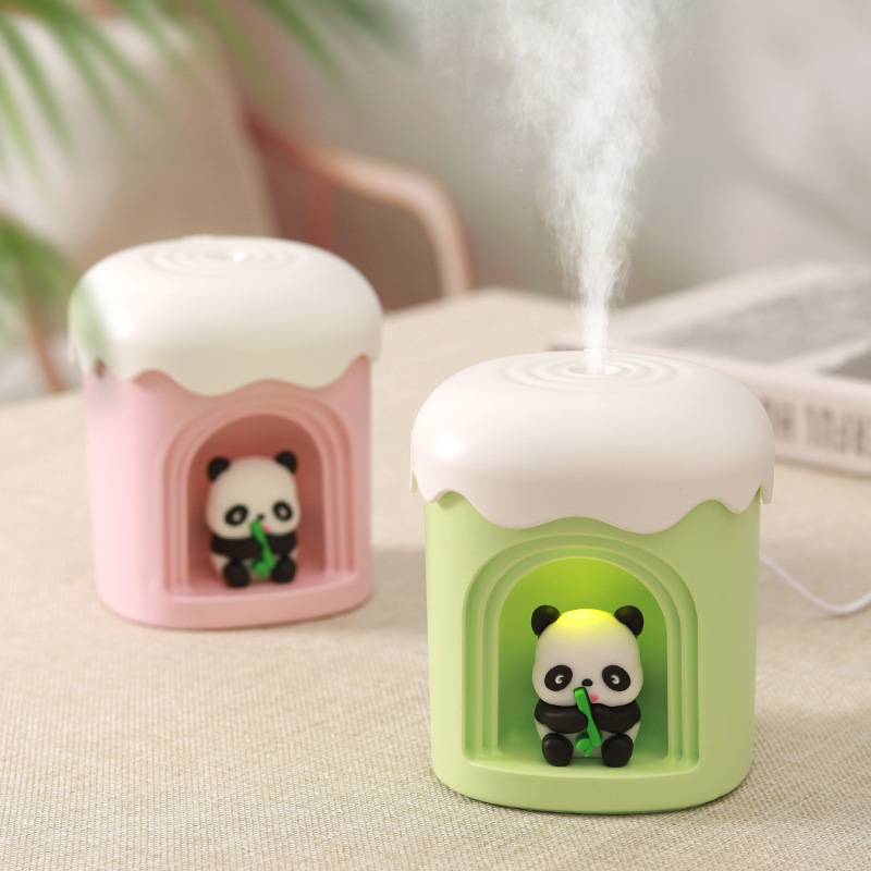 漫画パンダ漫画小型加湿器 USB 水補充スプレー空気加湿かわいいオフィスデスクトップギフト|undefined
