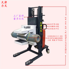 厂供半自动抱夹装缷车气瓶圆滚型电动夹抱翻转升高机电瓶液压车