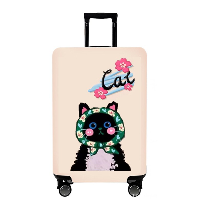 Travel Suitcase Trolley Case Luggage Cover Protective Cover Dust Cover 3D Printed Elastic