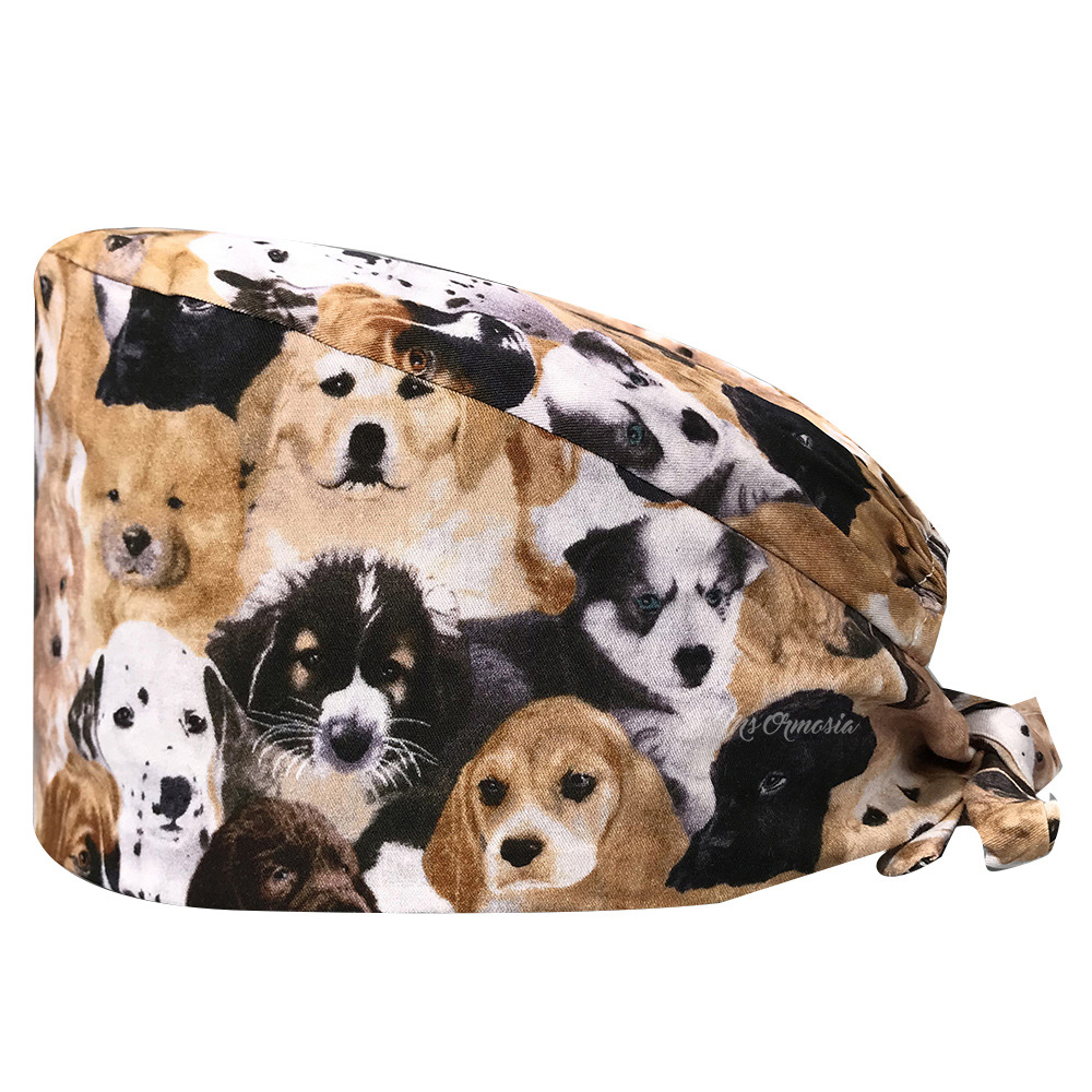 De gama alta de dibujos animados de Mickey patrón de dibujos animados casquillo de la enfermera médico casquillo quirúrgico mascota empleado tapa de trabajo AliExpress