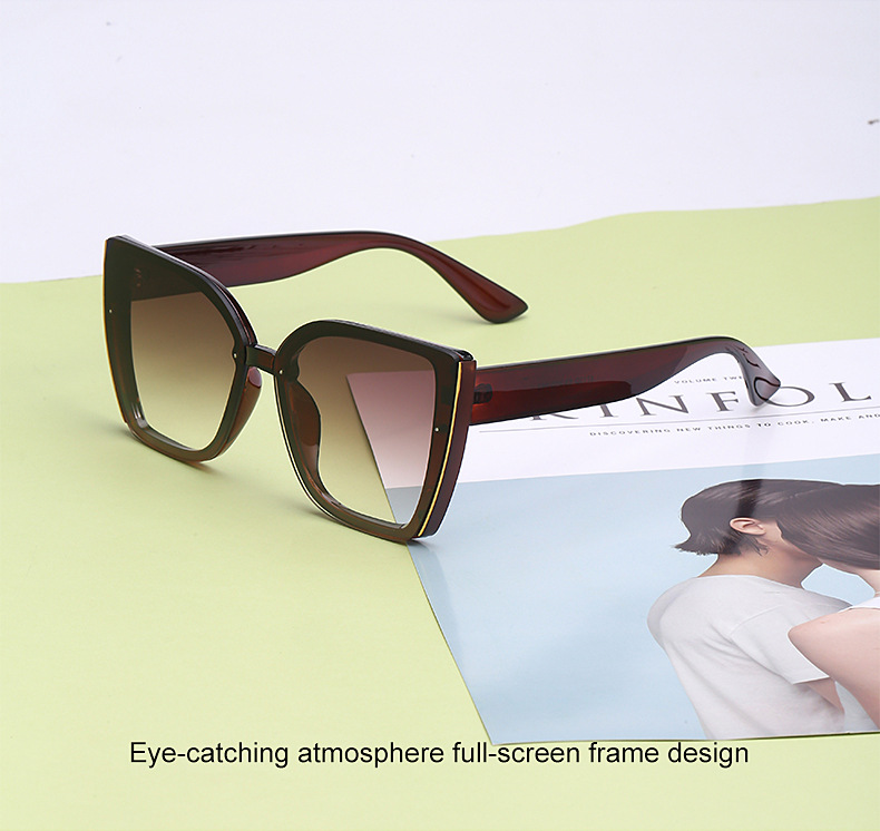 65g Weight Travel Occasion Women'S Gender Fashion, Simple Style Style Grey, Purple, Blue Color Fashion Simple Style Women's Sunglasses 1