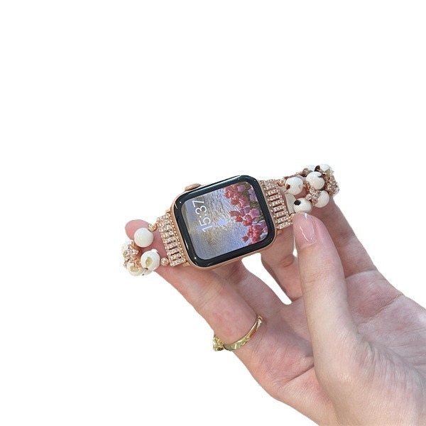 Apple, metal creative watch strap from pearl