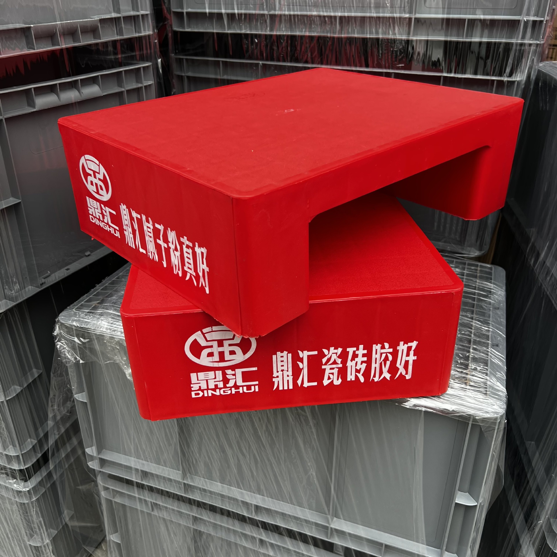 供应重庆/四川瓷砖胶地堆展示类型瓷砖胶卡板 平面PE材质小地板