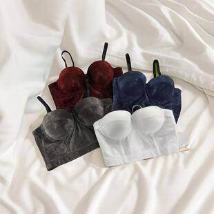 Spring and Summer New Solid Color Cationic Four Color Optional Shiny Vest Sling Underwear Gathering Abdominal Corset Source Worker