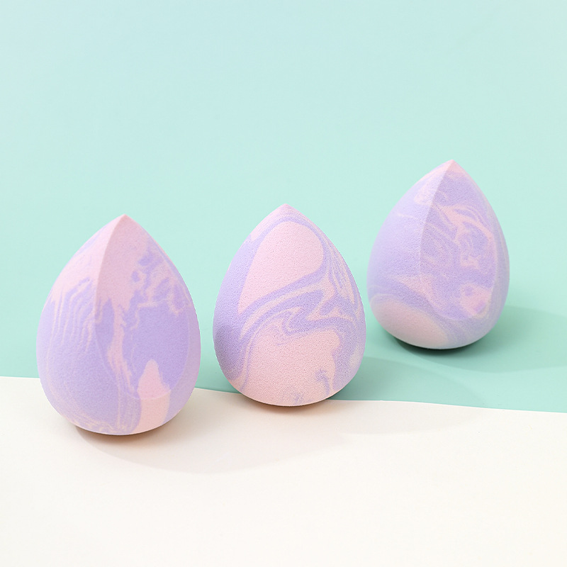 Fábrica personalizada al por mayor color mixto maquillaje de belleza huevo soplo de polvo no látex gota de agua en forma de calabaza maquillaje esponja maquillaje huevo transfronterizo