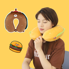 ハンバーグ熊記憶綿u型枕康楽屋アニメ動物かわいい首枕旅行首枕卸売り