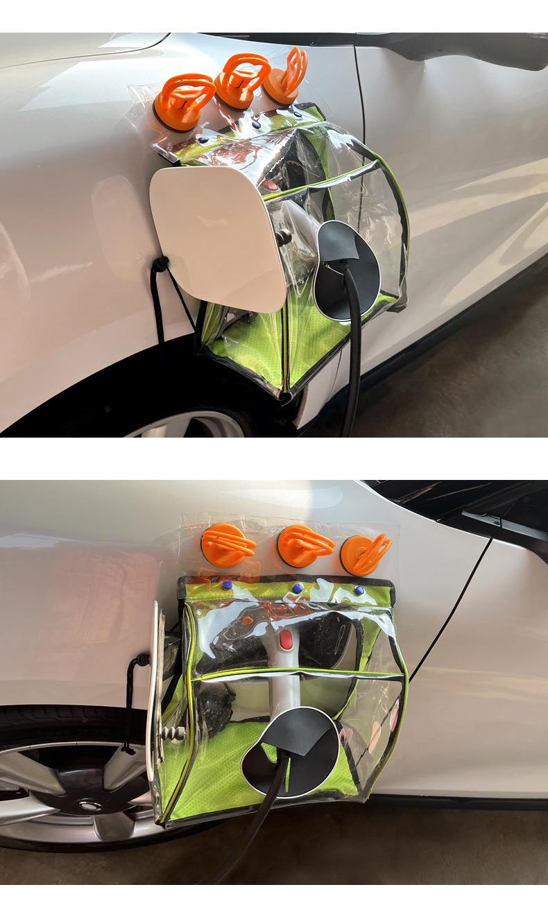 New energy vehicle supplies new energy charging gun rain cover suction cup aluminum body special charging rain cover