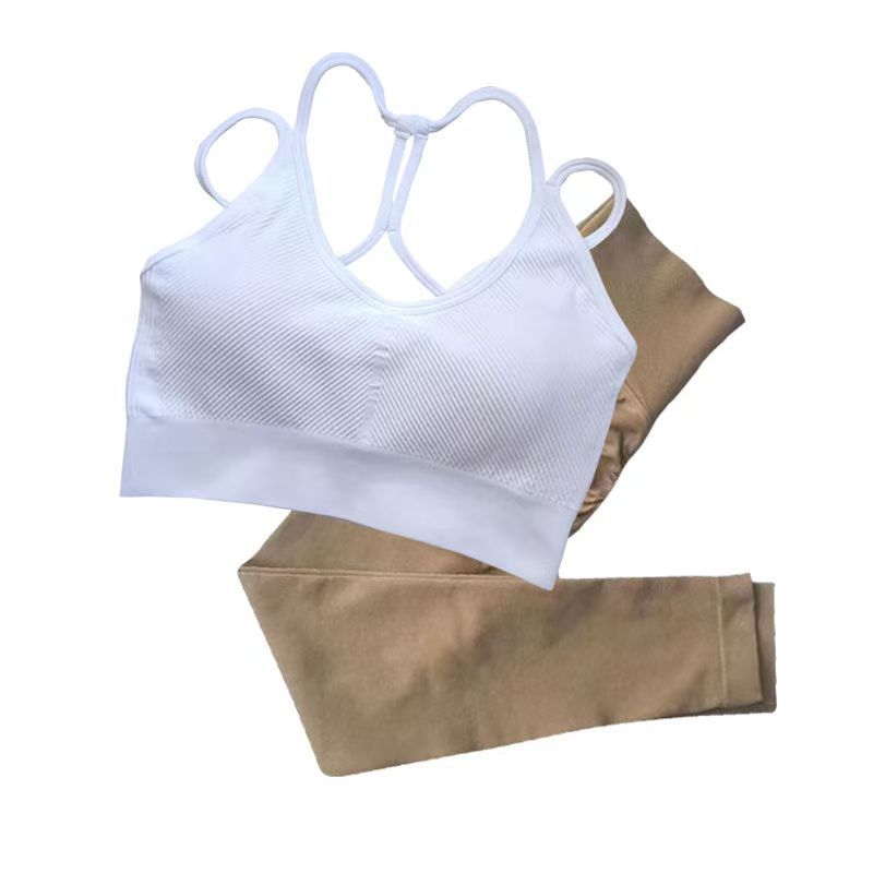 Harness de la niña correr transpiración sudor absorción antichoque ropa interior fitness correa de hombro delgada espalda abierta poliestireno sujetador