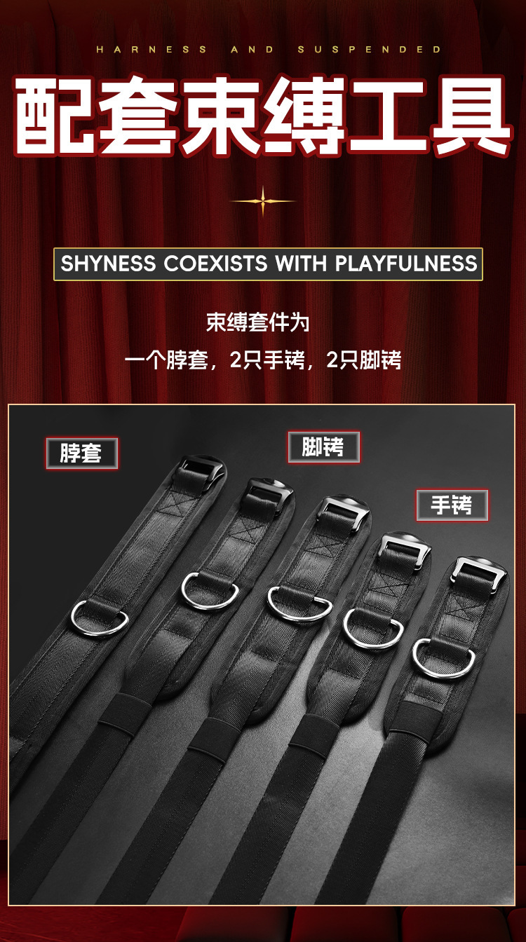 Steel Bondage Handcuffs for Couples, Black Metal Restraint Accessory — detail image 21