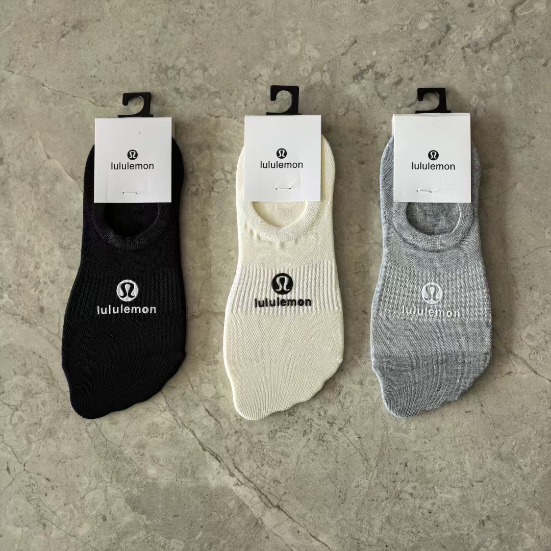 New Lulu women's invisible socks summer thin breathable combed…