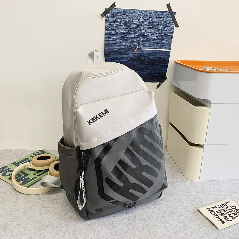 Mochila escolar, bolsa para estudiantes de secundaria y preparatoria, gran capacidad, resistente al desgaste, estilo urbano simple, gran capacidad, resistente al desgaste, doble hombro de viaje