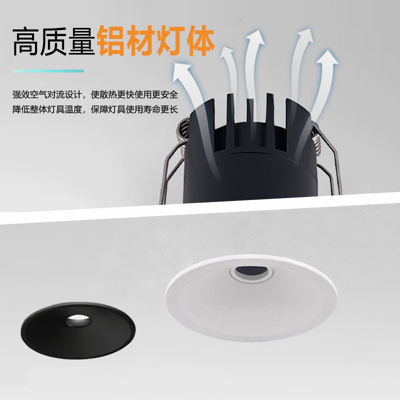 跨境爆品小孔射灯商用天花灯35开孔智能控制家用嵌入式小孔射灯|undefined
