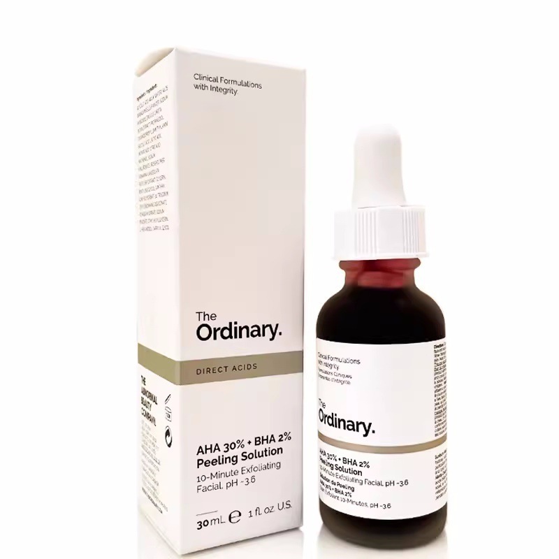 The Ordinary 30% フルーツ酸マスク サリチル酸エッセンスはニキビ跡を改善し、油分をコントロールし、黒ずみやニキビを除去します。|undefined