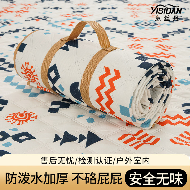 意丝丹铝膜野餐垫升级厚防撕裂野餐垫户外露营垫
