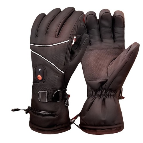 Heating Glove Electric Vehicle Heating Electric Women's Men's Outdoor Ski Heating Gloves Thick Warm Button