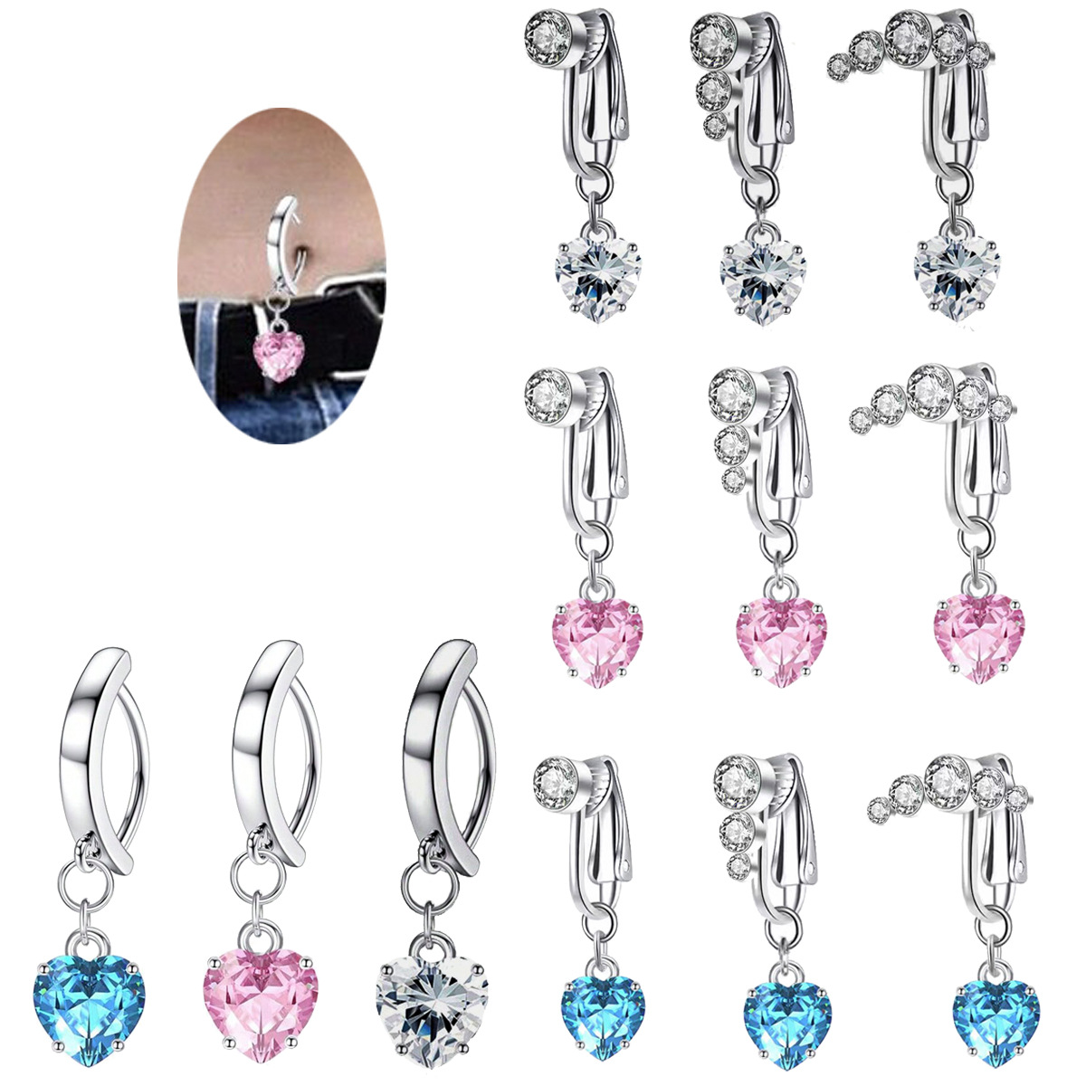 (Cross-border trading), belly button piercing, pendant