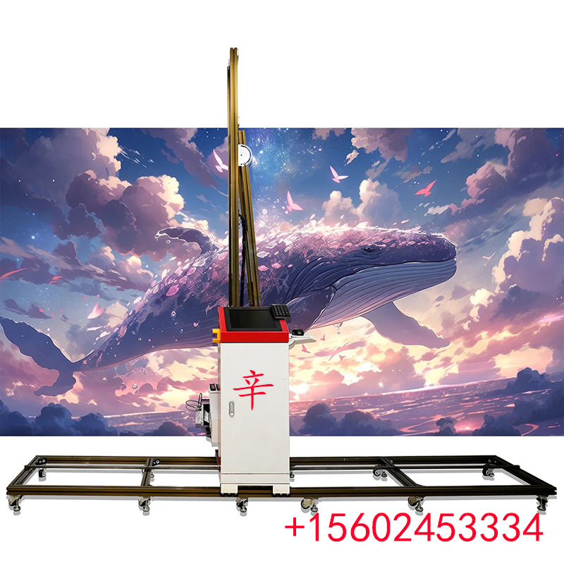 户外户内墙面喷绘机立式3D5D背景墙彩色喷绘机墙面墙体彩绘打印机