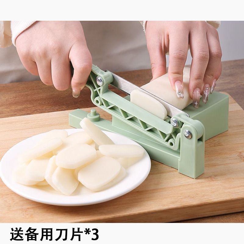 江西戈阳年糕切片机切片神器柠檬阿胶不锈钢宁波手工专用家用切菜