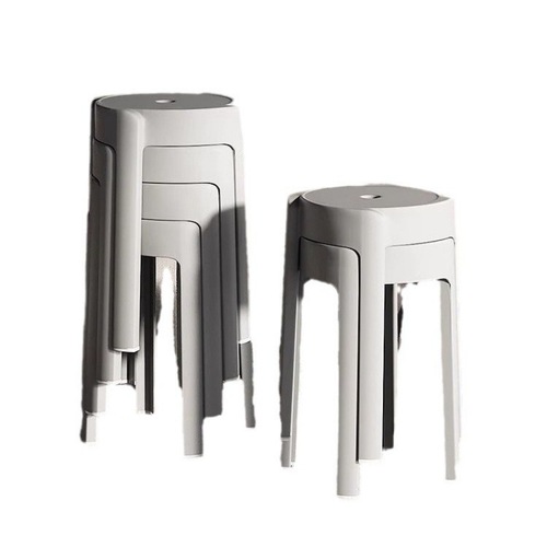 Plastic stool for home use, spare stool, stackable, thickened, windmill stool, modern minimalist plastic board stool, dining table tornado chair