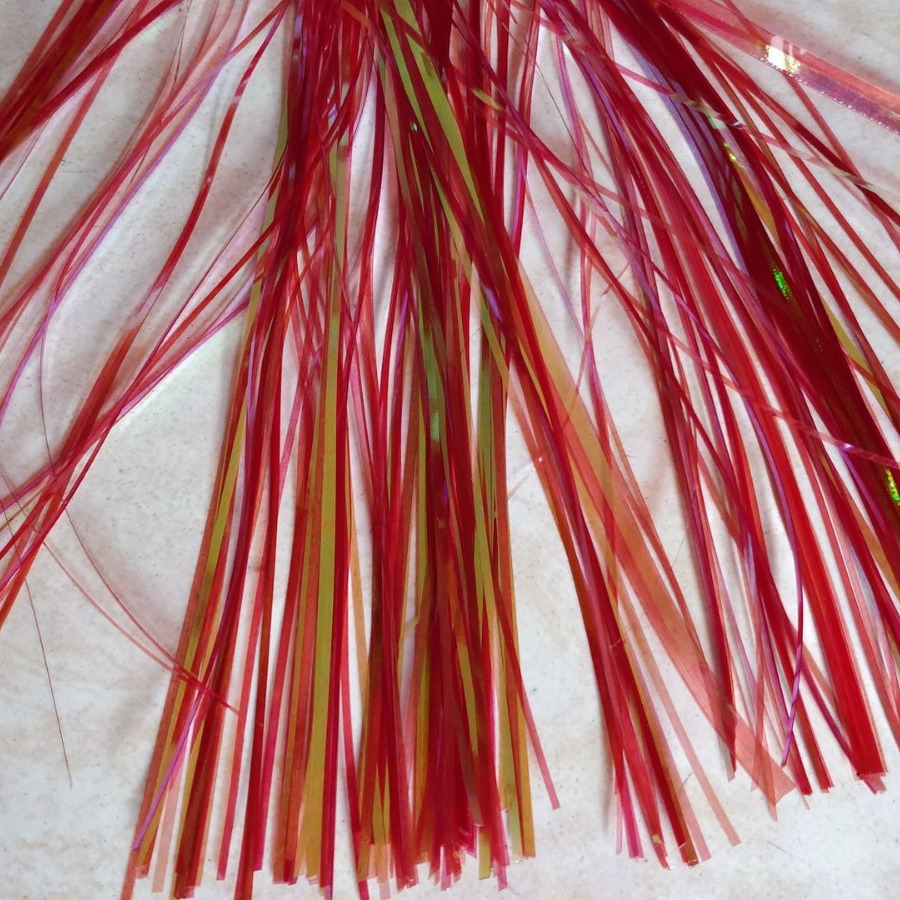 深梅红拉丝珠光湖蓝炫彩细丝AB彩纸裁切ab彩丝条垫纸盒点缀挂饰