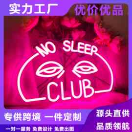 广州跨境 热销动漫LED霓虹灯 DIY氛围装饰壁灯发光亚克力霓虹灯牌