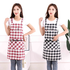 New pure cotton strap apron household kitchen apron fashionable and stylish adult apron waistband