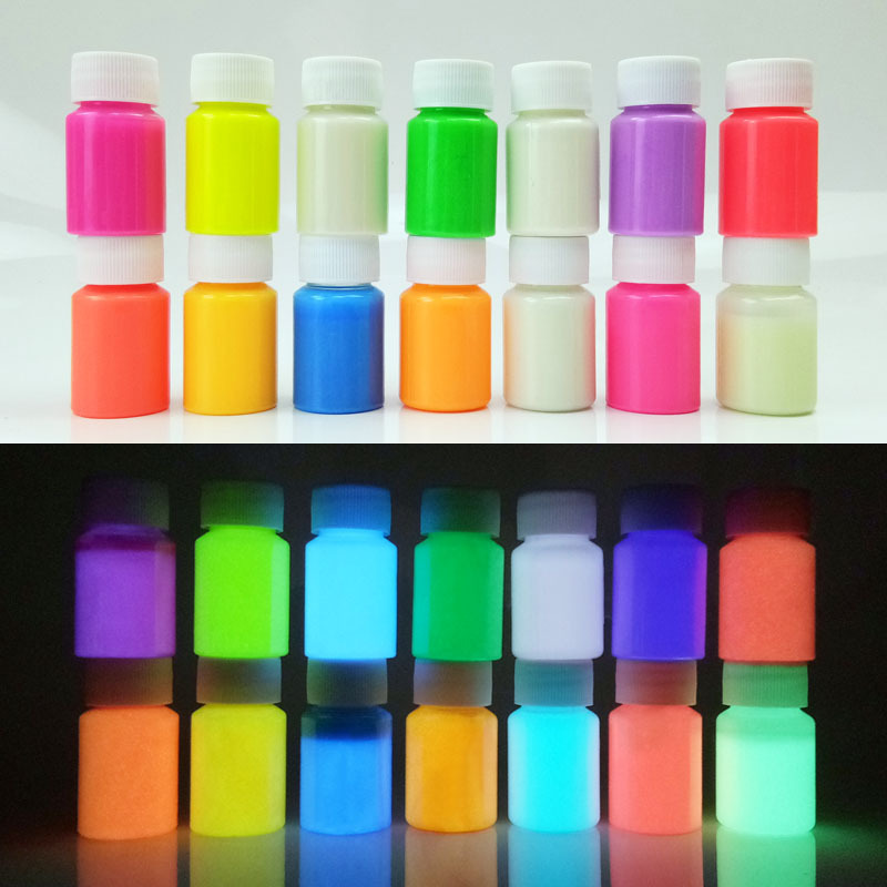Manufacturer Wholesale Super Bright Luminous Powder Luminous Art Water-Based High-Brightness Fluorescent Powder Multi-Purpose Long-Lasting Luminous Powder