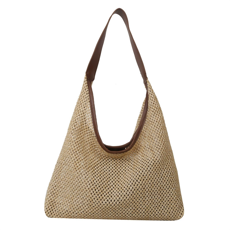 В Fantasy? Actually knitted handmade bag -> Вязаная ручной работы сумка, модная ретро соломенная сумка через плечо, коллекция 2023 года