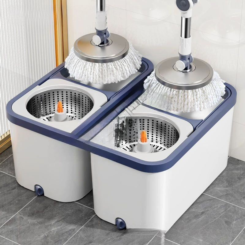 Полностью автоматическая вращающаяся швабра без помощи рук для домашнего использования, новый автоматический инструмент для вращения и сушки с двойным приводом.