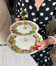 圣诞快乐系列餐盘甜品盘家用蛋糕点心盘圣诞早餐盘牛排盘