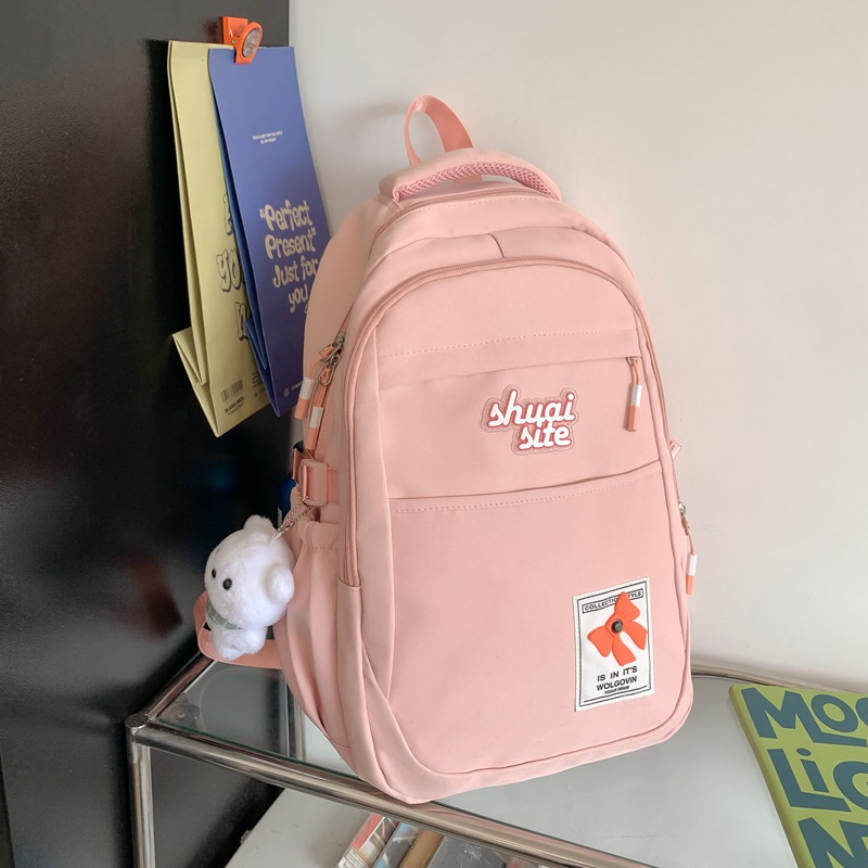 Mochilas escolares para estudiantes de secundaria 2025 bolsas de ocio simples y ligeras para mujeres de gran capacidad