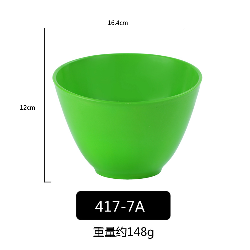 PP porcelana-como colorido oblicuo Tazón de fuente Cubo de lechuga Tazón verde vegetal cubo vegetal creativo restaurante comercial Ensalada de frutas Tazón