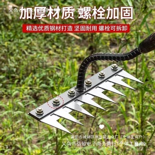 Manufacturers turn over the ground, flower, hoe, weeding, hoe, land reclamation, soil turning, agricultural rake, rake, weeding, farming tools, multi-tooth loosening
