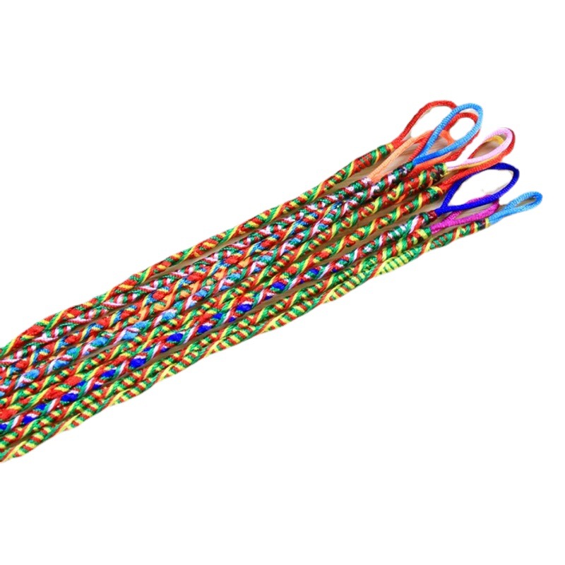 Punto escénico de la parada joyería vendedora caliente Dragon Boat Festival pulsera de cuerda de cinco colores tejida a mano espiral columna de dragón cuerda de mano de color afortunado