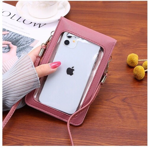 Factory Direct Supply Women's 2025 New Model Ladies Single Strap Bag Fashion Color Block Vertical Touch Screen Phone Bag Women's Cross Body Bag