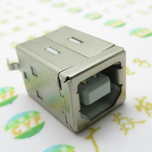 USB 方头USB-B母 180度 方口USB座 母座-阿里巴巴