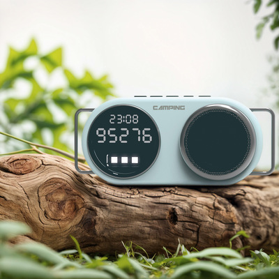 the elderly square dance on foot TF lighting Warning light Bluetooth loudspeaker box belt Pedometer intelligence light motion