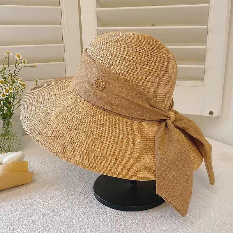 767g Weight Straw Hat Hats Type Holiday, Daily, Beach Occasion Papyrus Material Letter Pattern Summer Season Women's Gender Elegant, Vacation, Simple Style Style Big Eaves Rim Women's Elegant Vacation Simple Style Letter Big Eaves Straw Hat 13