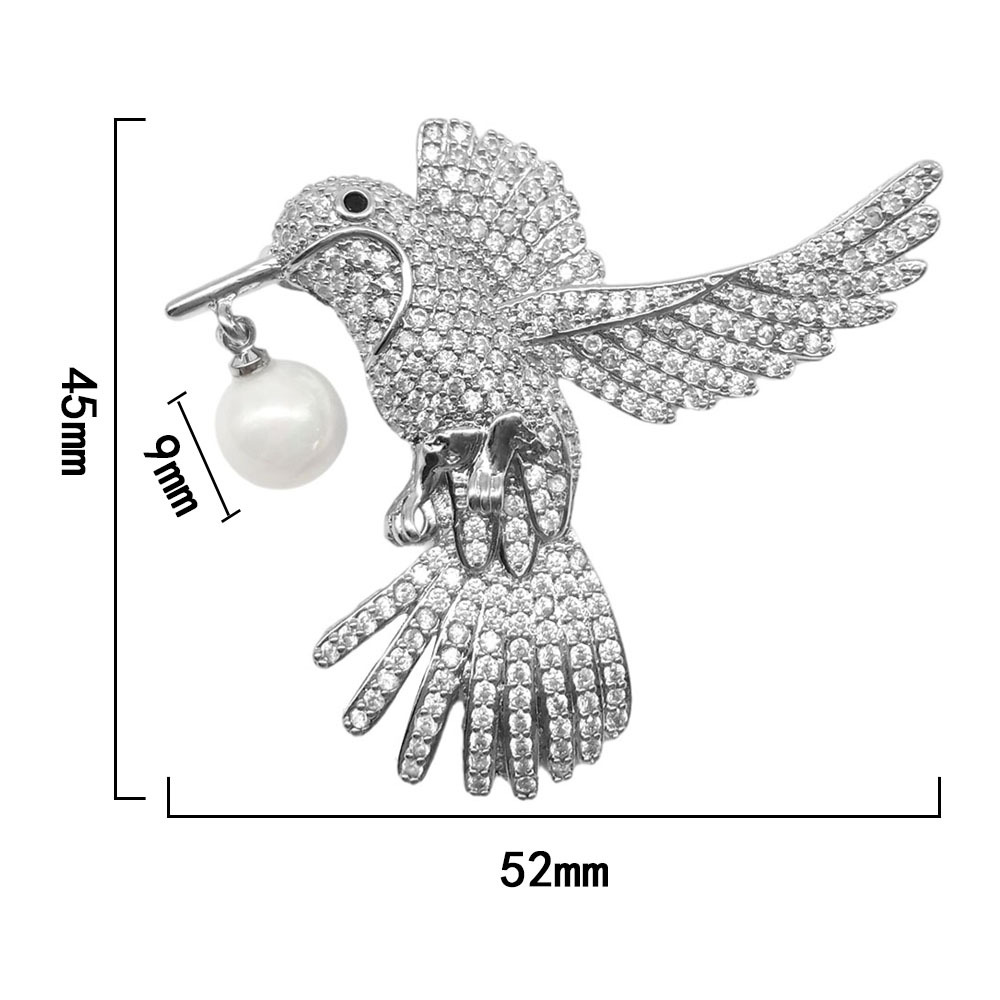 Brooches Classification Elegant Pin Copper Plating Inlay Artificial Gemstones Women's Brooches