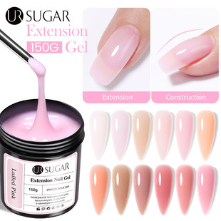 UR SUGAR foreign trade new fast nail extension glue 150g large capacity extension supplement liquid barrel wholesale