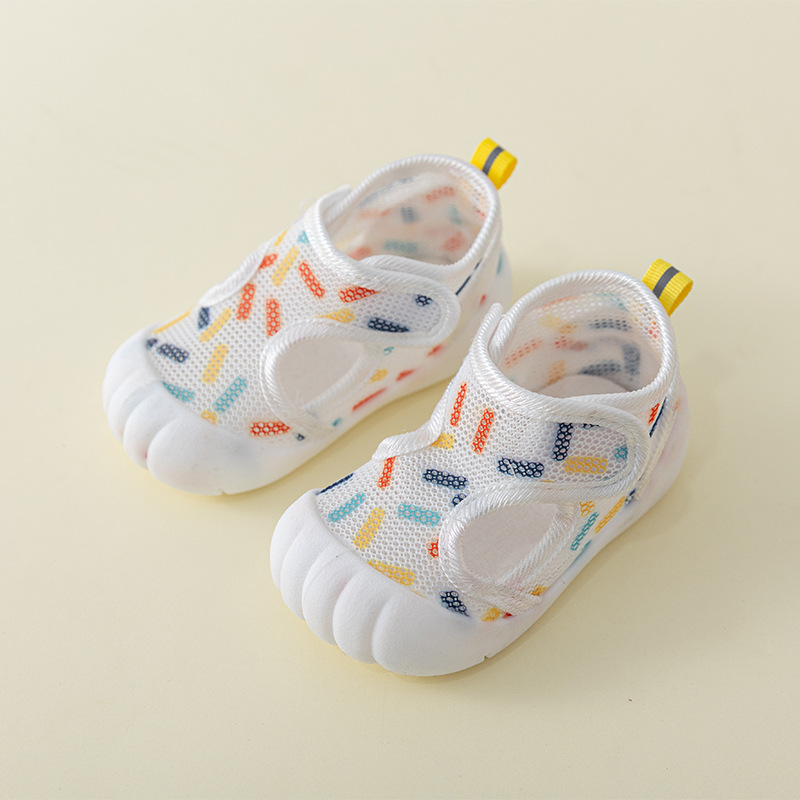 Sandalias para hombre, zapatos de verano para bebés pequeños, de 0 a 1-2 años, zapatos de malla para bebés con suela suave antideslizante, zapatos para bebés femeninos, zapatos de suela plana