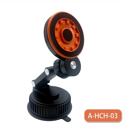 Model Car Phone Holder Alloy | Car phone holder - a-hch-03-car-magnetic-holder-orange-black-360-rotating-suction-cup